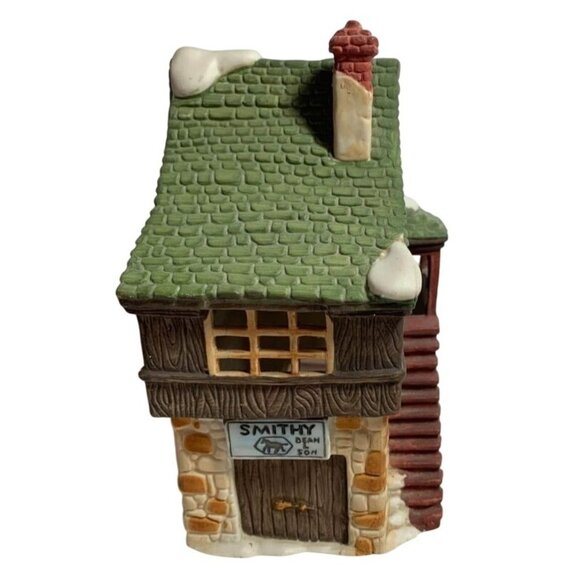 Department 56 Shops Of Dickens Village "Smithy" Handcrafted Porcelain House - Picture 1 of 6